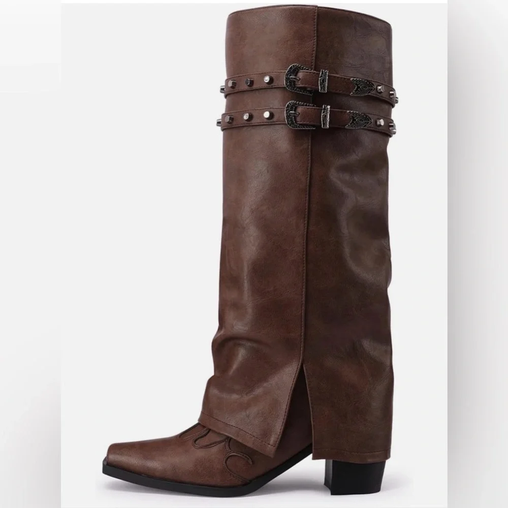 Brown Over the Knee Boots